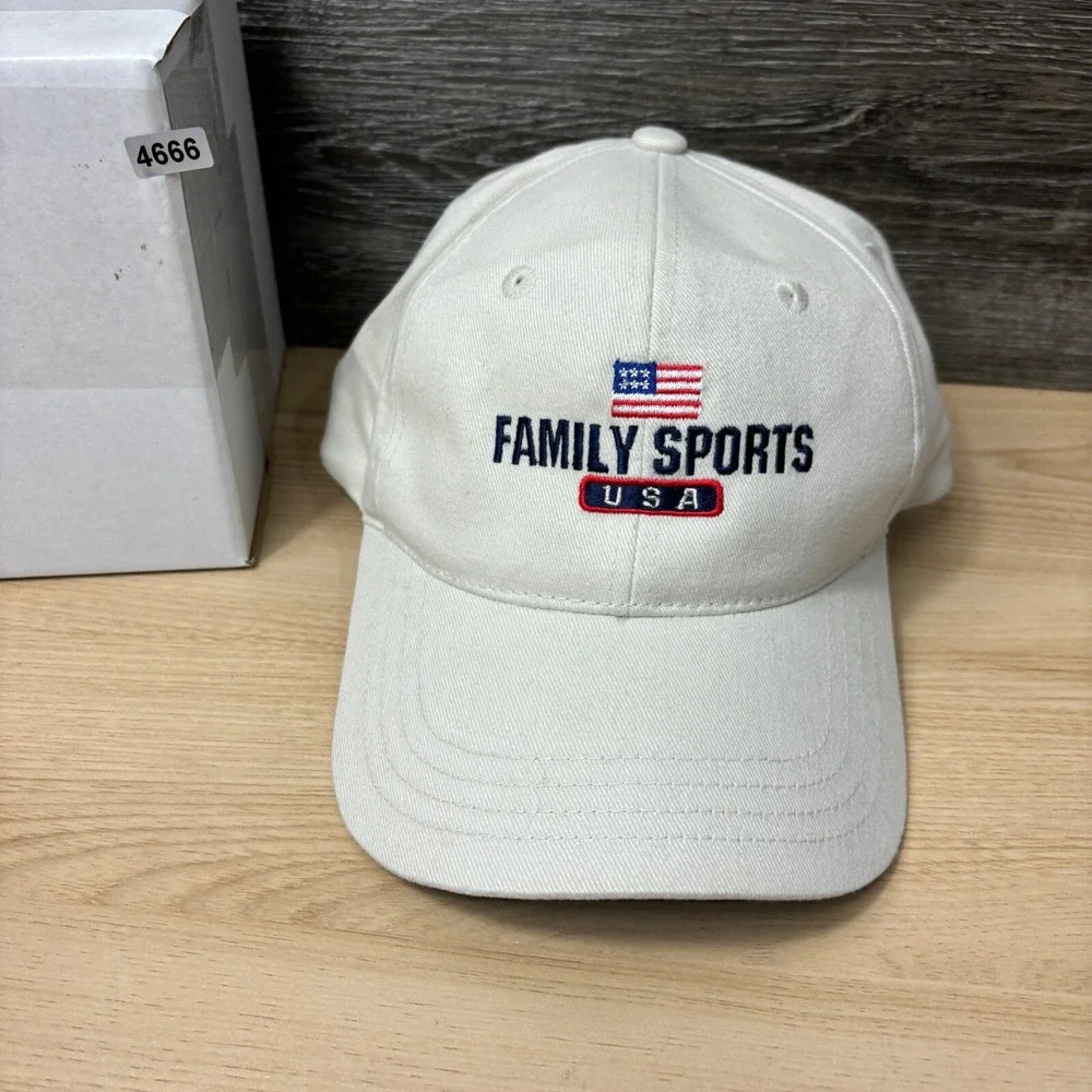 Family Sports Hat Cap Strap Back Brown Tan Beige Adjustable‎